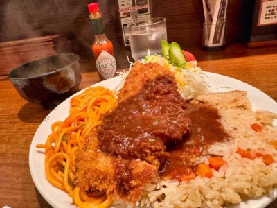 グリルらんぷ亭の大阪トルコライス3