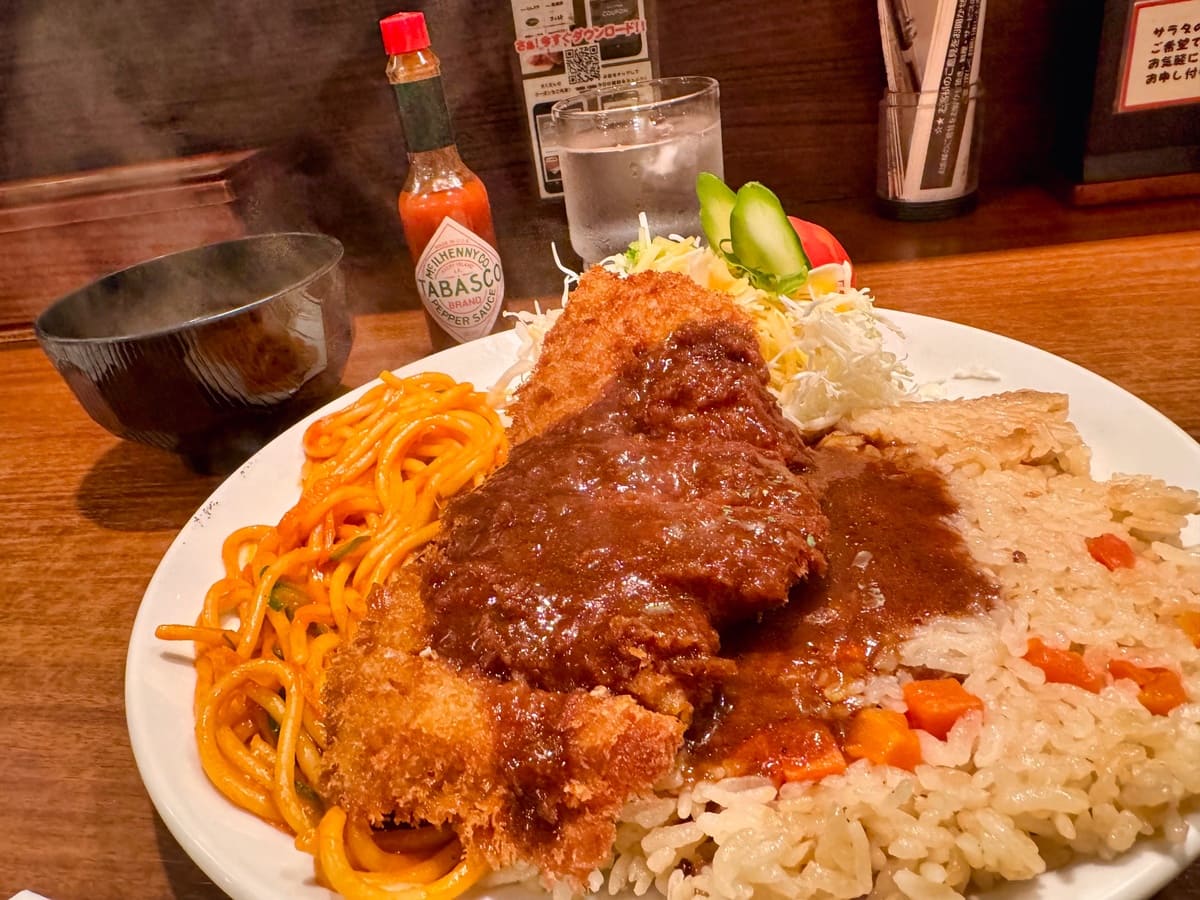 グリルらんぷ亭の大阪トルコライス3