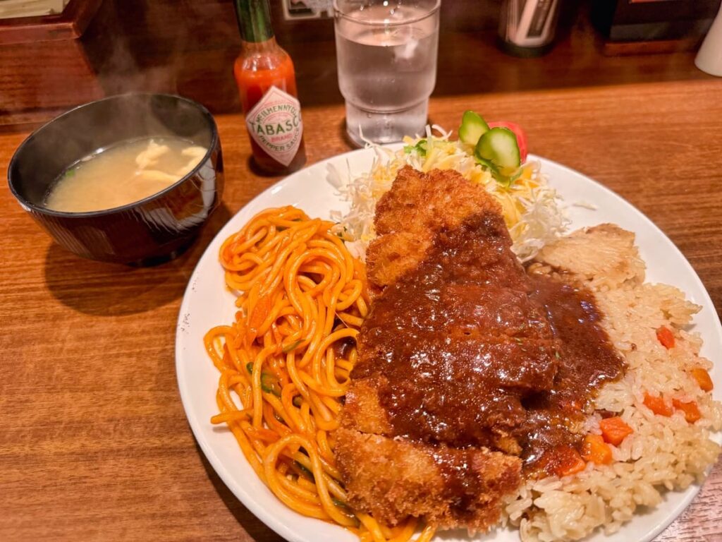 グリルらんぷ亭の大阪トルコライス2