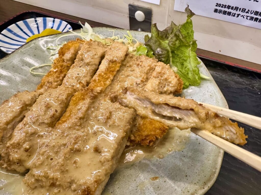 食堂はやしのごまトンカツ 実食