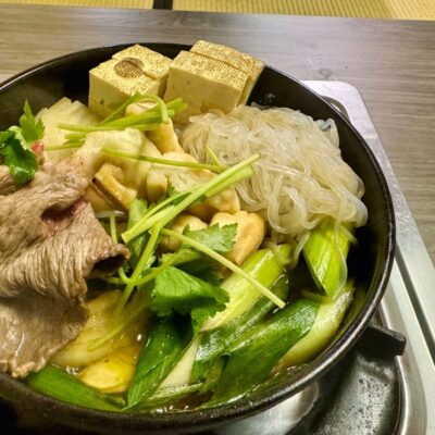 名代すき焼キムラの和牛ロースすき焼き 完成2