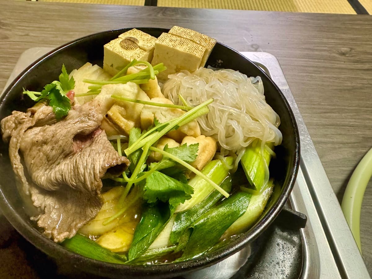 名代すき焼キムラの和牛ロースすき焼き 完成2