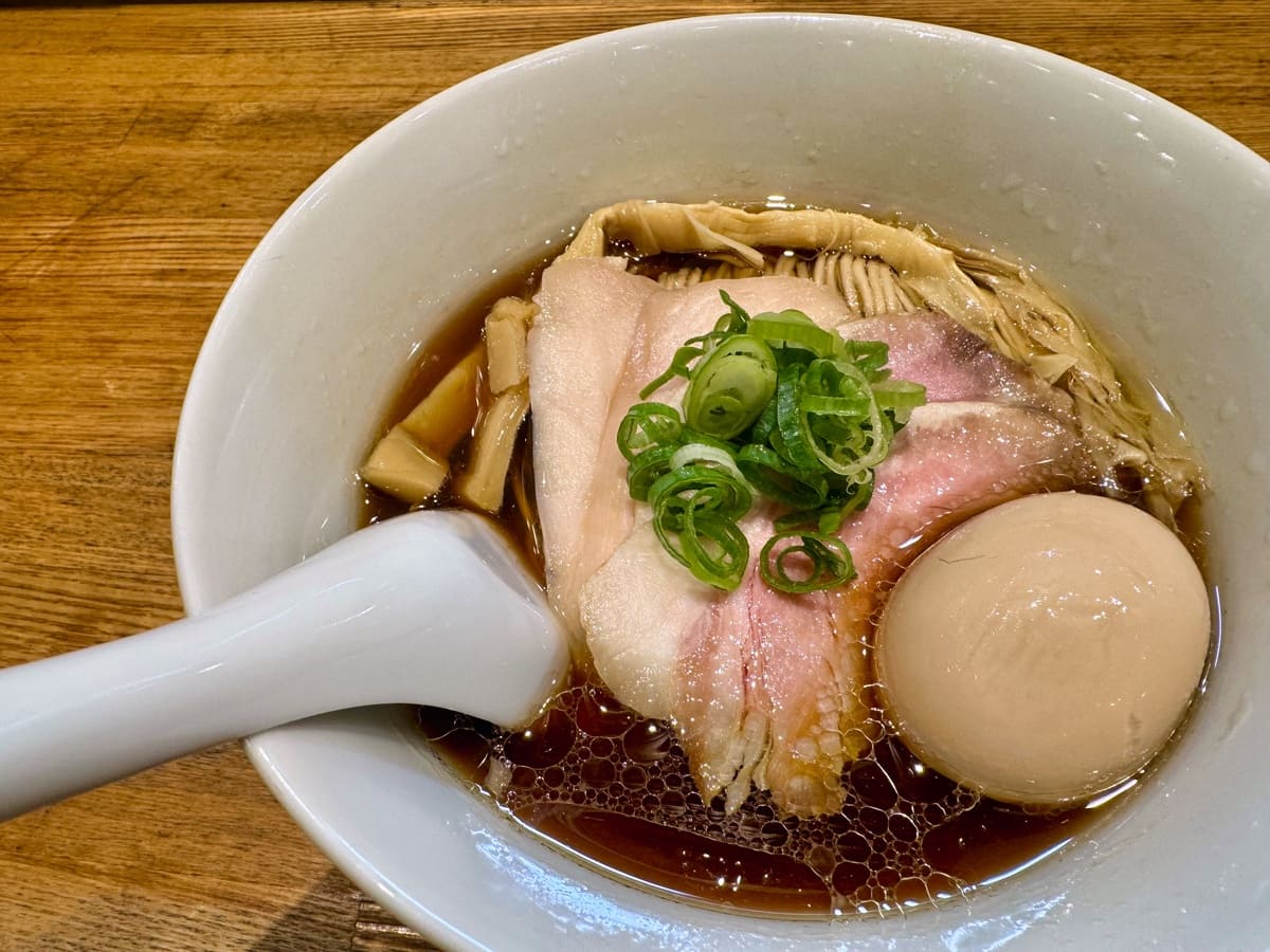 麺匠 一粒万倍 寺町店の特製醤油らぁ麺3
