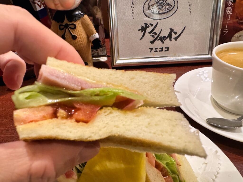 喫茶サンシャインのBLTサンドモーニング 実食