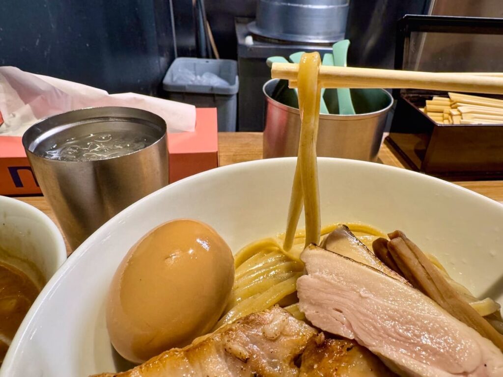 自家製麺つきよみの特製つけ麺 麺