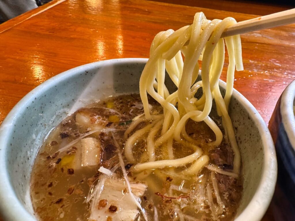 京都塩元帥の塩つけ麺大 実食3