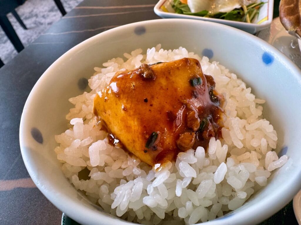 中国料理 燦宮の麻婆御膳 麻婆豆腐 実食2