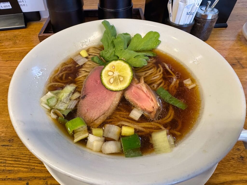 麺麓の鴨出汁そば1