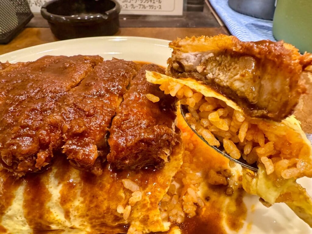 キリンケラーヤマトのオムドム カツトッピング 実食