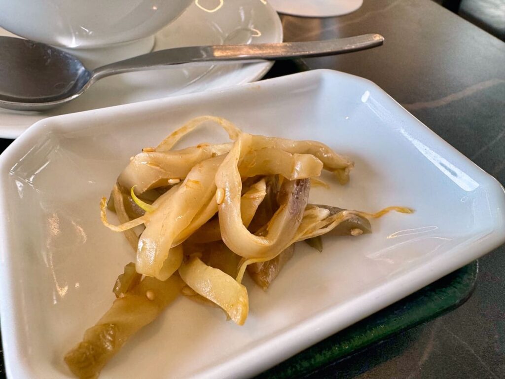 中国料理 燦宮の麻婆御膳 ザーサイ