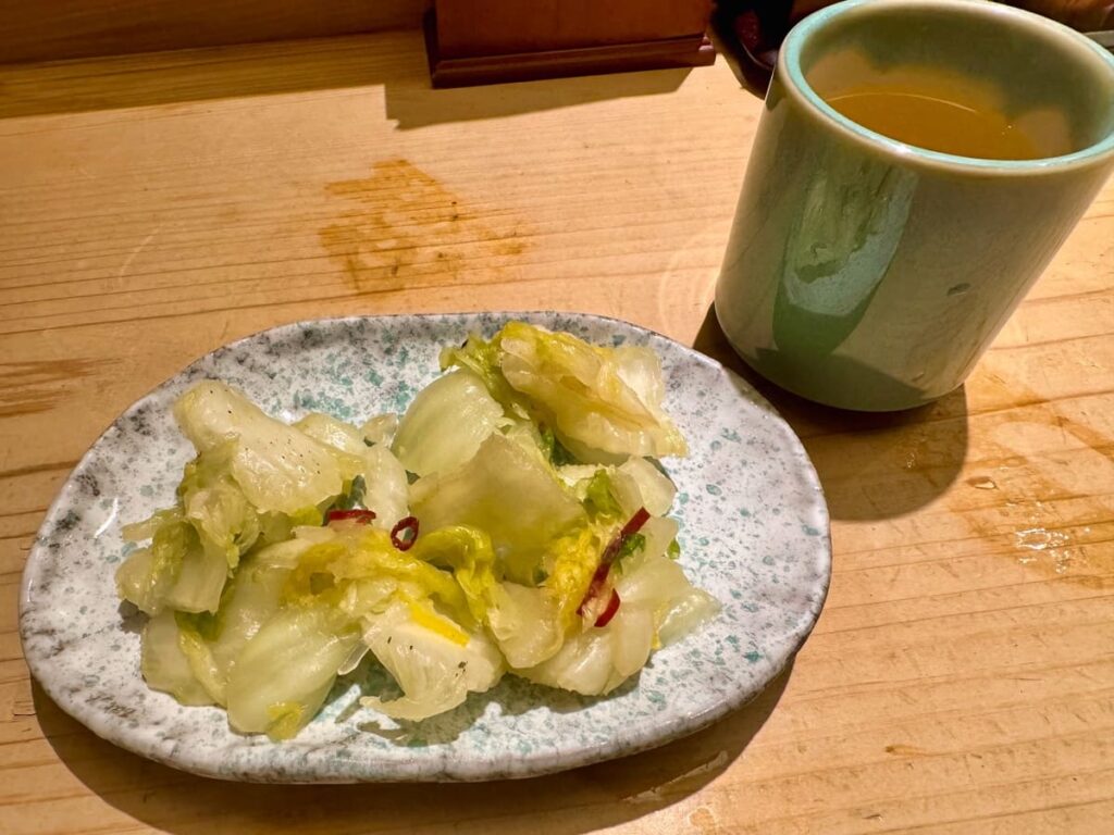 京うな和本店 四条堺町の漬物