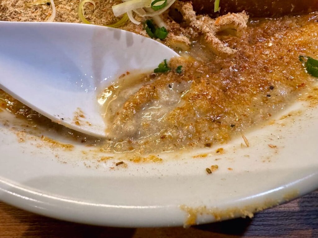麺屋極鶏 円町店の海老だく(並) スープ