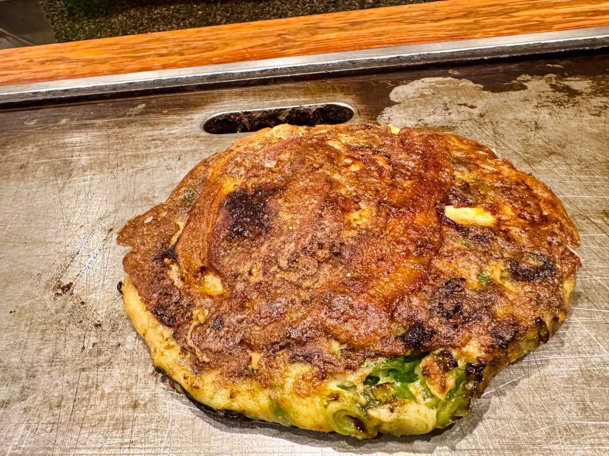 福太郎 本店のトリプルねぎ焼3