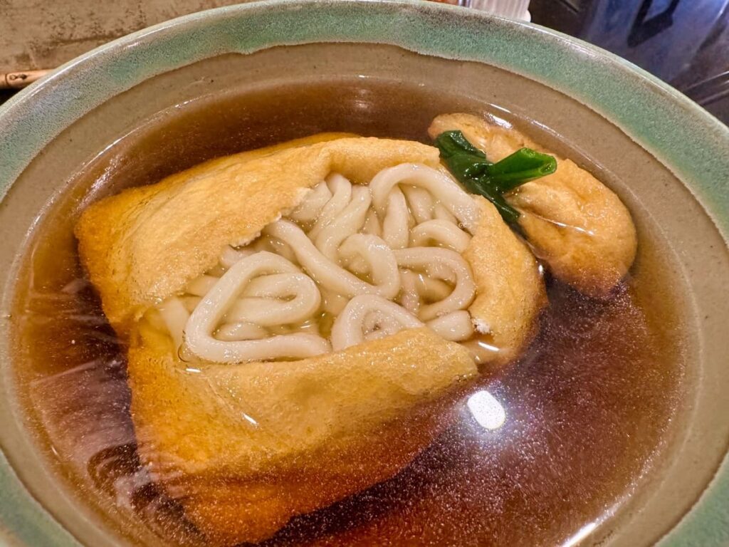 麺闘庵の巾着きつね 実食1