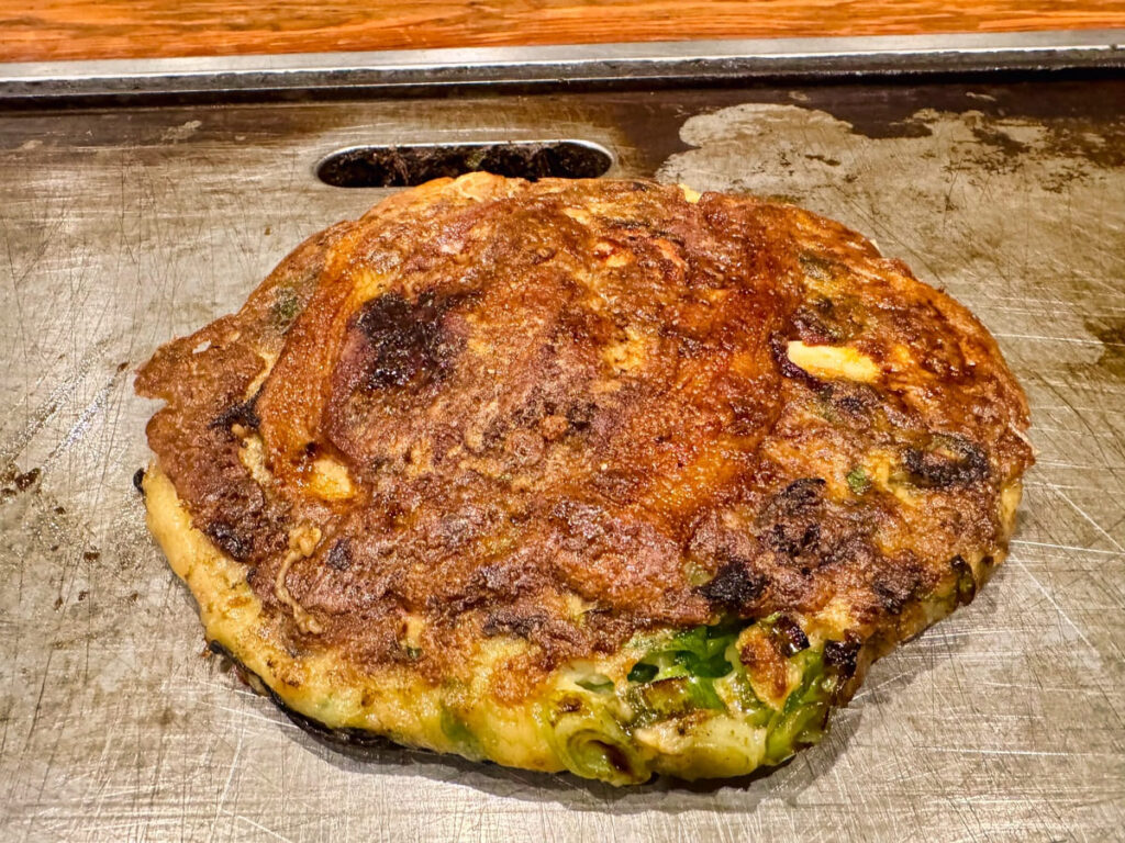 福太郎 本店のトリプルねぎ焼1