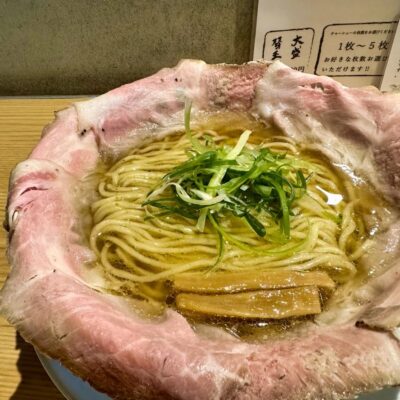 麺屋聖 一乗寺本店の淡竹 チャーシュー5枚3