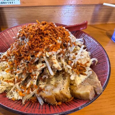 ナカモズマシマシのガリマヨ汁なし（大盛）2
